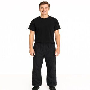 Helly Hansen Rain Pants Medium Black Nylon Shell Drawstring Waterproof Men’s